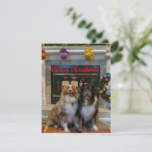 Cartes Pour Fêtes Annuelles Joyeux Noël australien (Debout devant)