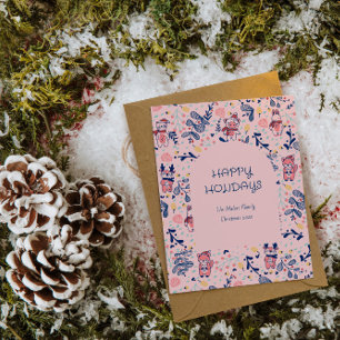 Cartes Pour Fêtes Annuelles Joyeux Noël aux amis de la forêt hivernale