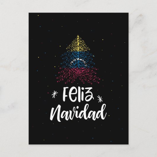Cartes Pour Fêtes Annuelles Joyeux Noël avec drapeau du Venezuela (Devant)