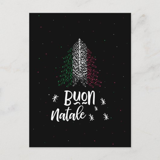 Cartes Pour Fêtes Annuelles Joyeux Noël avec drapeau Italie (Devant)