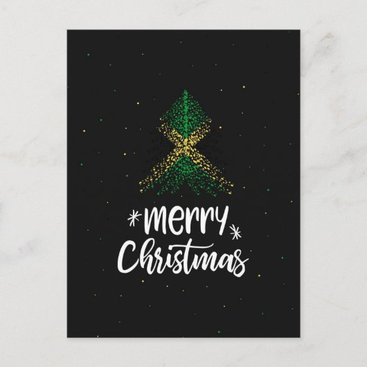 Cartes Pour Fêtes Annuelles Joyeux Noël avec drapeau jamaïcain (Devant)