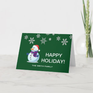 Cartes Pour Fêtes Annuelles Joyeux Noël avec Snowman