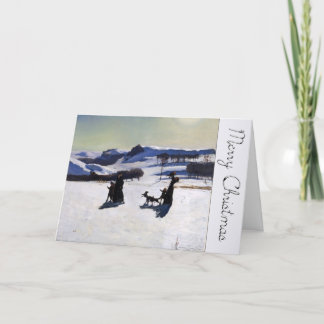 Cartes Pour Fêtes Annuelles Joyeux Noël avec un peintre américain GC