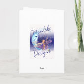 Cartes Pour Fêtes Annuelles Joyeux Noël avec un petit elfe mignon (Dos)