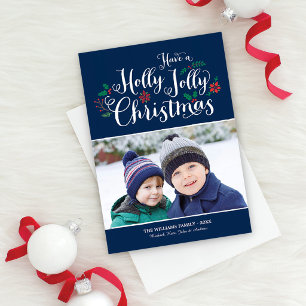Cartes Pour Fêtes Annuelles Joyeux Noël avec une photo