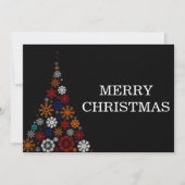 Cartes Pour Fêtes Annuelles Joyeux Noël avec vacances en arbre (Devant)