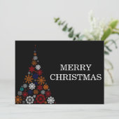 Cartes Pour Fêtes Annuelles Joyeux Noël avec vacances en arbre (Debout devant)