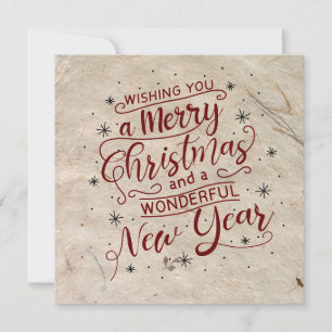 Cartes Pour Fêtes Annuelles Joyeux Noël avec verset biblique