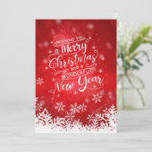 Cartes Pour Fêtes Annuelles Joyeux Noël avec verset biblique (Debout devant)