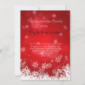 Cartes Pour Fêtes Annuelles Joyeux Noël avec verset biblique (Dos)