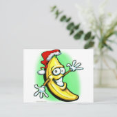 Cartes Pour Fêtes Annuelles Joyeux Noël Banana Bonne année (Debout devant)