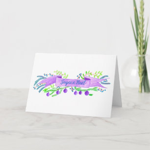Cartes Pour Fêtes Annuelles Joyeux Noël, bannière de Noël aquarelle