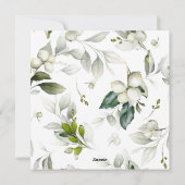 Cartes Pour Fêtes Annuelles Joyeux Noël Berry Wreath Photo Holiday Card (Dos)