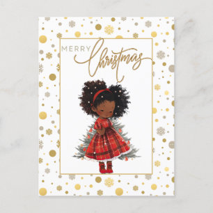 Cartes Pour Fêtes Annuelles Joyeux Noël Black Girl Magic Melanin Xmas Fun