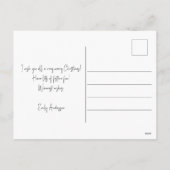 Cartes Pour Fêtes Annuelles Joyeux Noël blanc drôle (Dos)