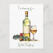 Cartes Pour Fêtes Annuelles Joyeux Noël blanc drôle (Devant)