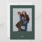 Cartes Pour Fêtes Annuelles Joyeux Noël blanc Script 3 Photo Collage (Dos)