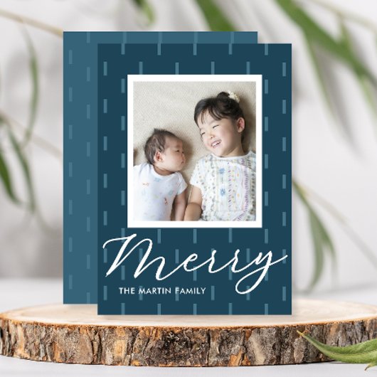 Cartes Pour Fêtes Annuelles Joyeux Noël Bleu Stimulé Imprimer Photo