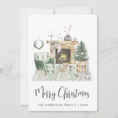 Cartes Pour Fêtes Annuelles Joyeux Noël Boho (Devant)