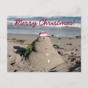 Cartes Pour Fêtes Annuelles Joyeux Noël ! bonhomme de neige / sandman