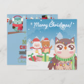 Cartes Pour Fêtes Annuelles Joyeux Noël/Bonne année (Devant / Derrière)