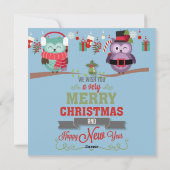 Cartes Pour Fêtes Annuelles Joyeux Noël/Bonne année (Dos)