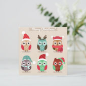 Cartes Pour Fêtes Annuelles Joyeux Noël/Bonne année (Debout devant)