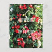 Cartes Pour Fêtes Annuelles Joyeux Noël & Bonne Année, Arbre (Devant)