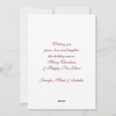 Cartes Pour Fêtes Annuelles Joyeux Noël Bonne Année Cadeaux & Arbre (Dos)