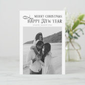 Cartes Pour Fêtes Annuelles Joyeux Noël Bonne Année Famille 4 Photos (Debout devant)