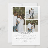 Cartes Pour Fêtes Annuelles Joyeux Noël Bonne Année Famille 4 Photos (Dos)