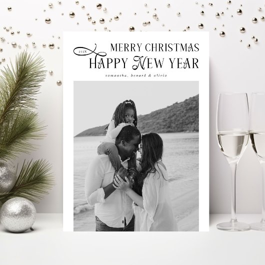 Cartes Pour Fêtes Annuelles Joyeux Noël Bonne Année Famille 4 Photos