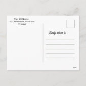 Cartes Pour Fêtes Annuelles Joyeux Noël & Bonne Année| Une photo| Vert (Dos)