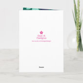 Cartes Pour Fêtes Annuelles Joyeux Noël botanique moderne (Dos)