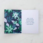 Cartes Pour Fêtes Annuelles Joyeux Noël botanique moderne (Intérieur)