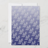 Cartes Pour Fêtes Annuelles Joyeux Noël Branches Blanches Bleu Photo (Dos)