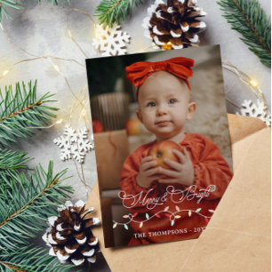 Cartes Pour Fêtes Annuelles Joyeux Noël brillant Grosse photo