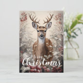 Cartes Pour Fêtes Annuelles Joyeux Noël Buck (Debout devant)