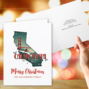 Cartes Pour Fêtes Annuelles Joyeux Noël California State Holiday Card