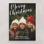 Cartes Pour Fêtes Annuelles Joyeux Noël Calligraphie manuscrite Photo complète