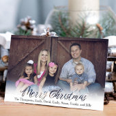 Cartes Pour Fêtes Annuelles Joyeux Noël Calligraphie Script