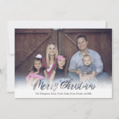 Cartes Pour Fêtes Annuelles Joyeux Noël Calligraphie Script (Devant)