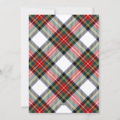 Cartes Pour Fêtes Annuelles Joyeux Noël Calligraphie Script 3 Photo Plaid (Dos)