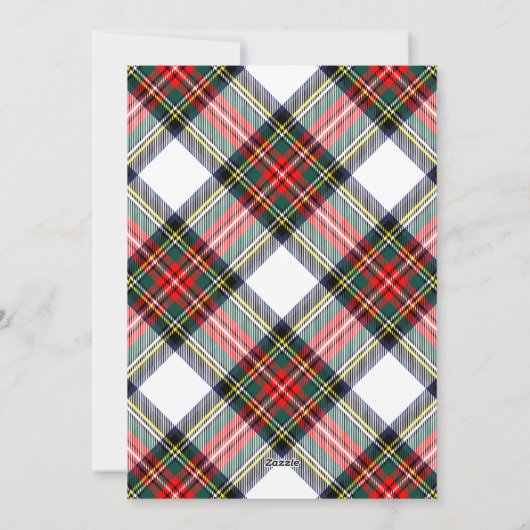 Cartes Pour Fêtes Annuelles Joyeux Noël Calligraphie Script 3 Photo Plaid (Dos)