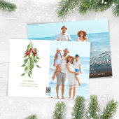 Cartes Pour Fêtes Annuelles Joyeux Noël Calligraphie Script Silver Photo