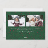 Cartes Pour Fêtes Annuelles Joyeux Noël Calligraphie Script Simple 4 Photo (Dos)