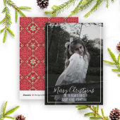 Cartes Pour Fêtes Annuelles Joyeux Noël Calligraphie Script Simple Photo