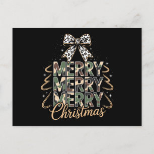 Cartes Pour Fêtes Annuelles Joyeux Noël Caméléon Léopard Arc Vibe Fêtes de Noë