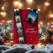 Cartes Pour Fêtes Annuelles Joyeux Noël Caméra Roll 6 Photo Collage