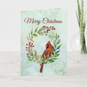 Cartes Pour Fêtes Annuelles Joyeux Noël Cardinal Classique